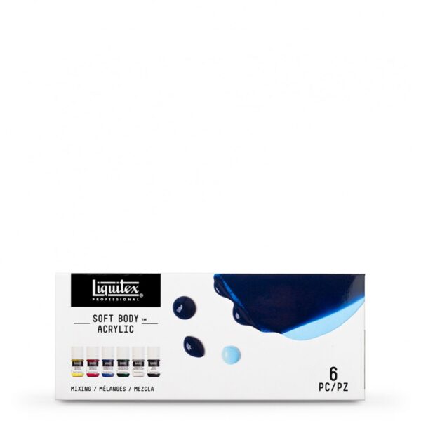 Liquitex : Professional : Soft Body Acrylic Paint : 22ml : Mixing Set Of 6