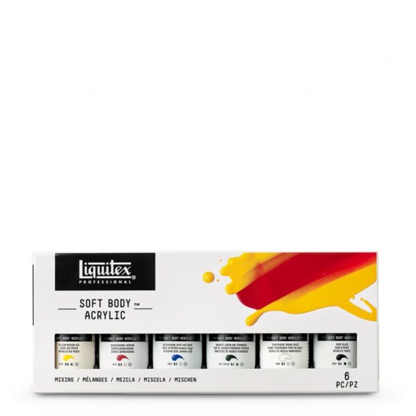 Liquitex : Professional : Soft Body Acrylic Paint : 59ml : Mixing Set Of 6