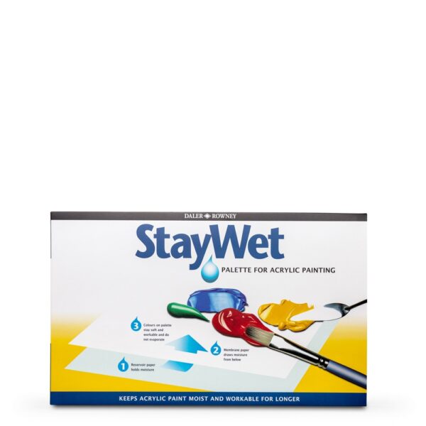Daler Rowney: Stay Wet Palette With Lid Large 20x11in