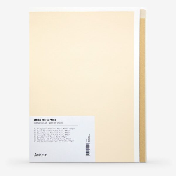 Sanded Pastel Paper: Comparison Pack Of 7 Quarter Sheets